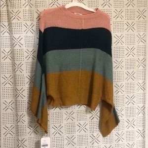 Block color sweater
